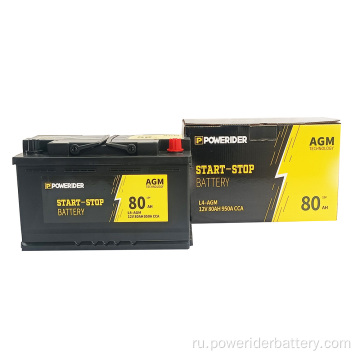 12V 80AH свинцовая кислота AGM Start Start Battery